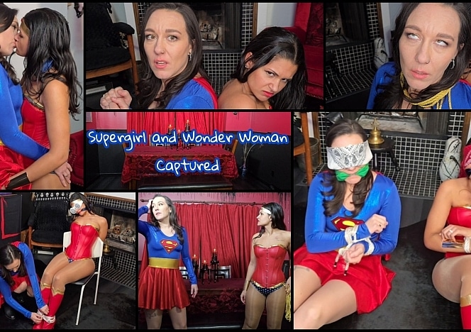 Super Girl and Wonder Woman Captured